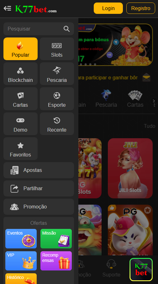 Licença e Segurança k77bet.com